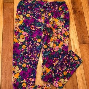 Lularoe Floral Patterned Leggings TC